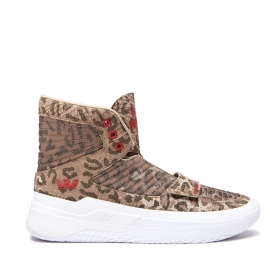 Supra Mens THEORY High Top Shoes Animal/white | US-32621